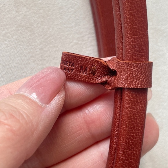 NWT Authentic BOTTEGA VENETA Nappa Leather Snake Belt - Picture 5 of 8